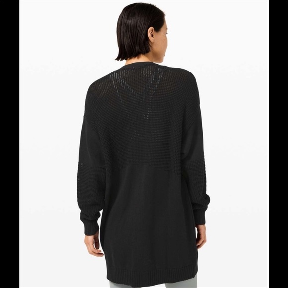 Lululemon Easy Embrace Wrap Sweater in Black - Picture 2 of 5